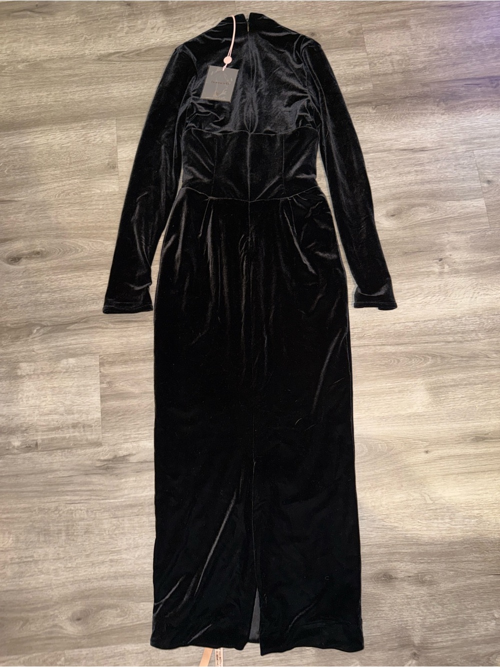 🩷Firm Price🩷House of CB Arabella black velvet corset maxi dress - Picture 11 of 16